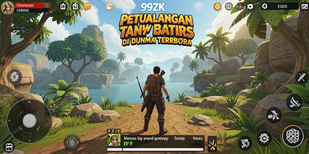 Gameplay 99ZK menampilkan eksplorasi dunia terbuka yang mendebarkan.