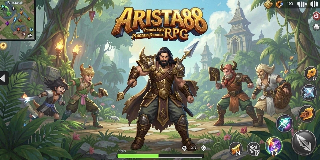 Tampilan gameplay ARISTA88 yang menegangkan dan penuh strategi.