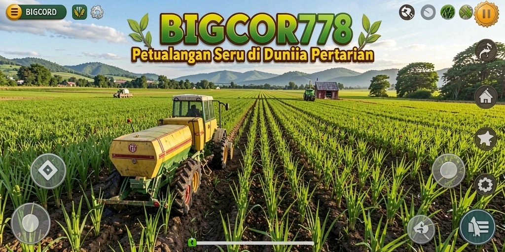 Screenshot BIGCOR78 menampilkan gameplay seru bertani dan berkebun.