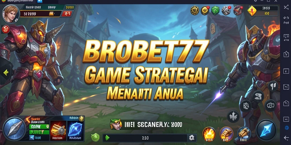 Tampilan gameplay strategis dari BROBET77 yang menegangkan.