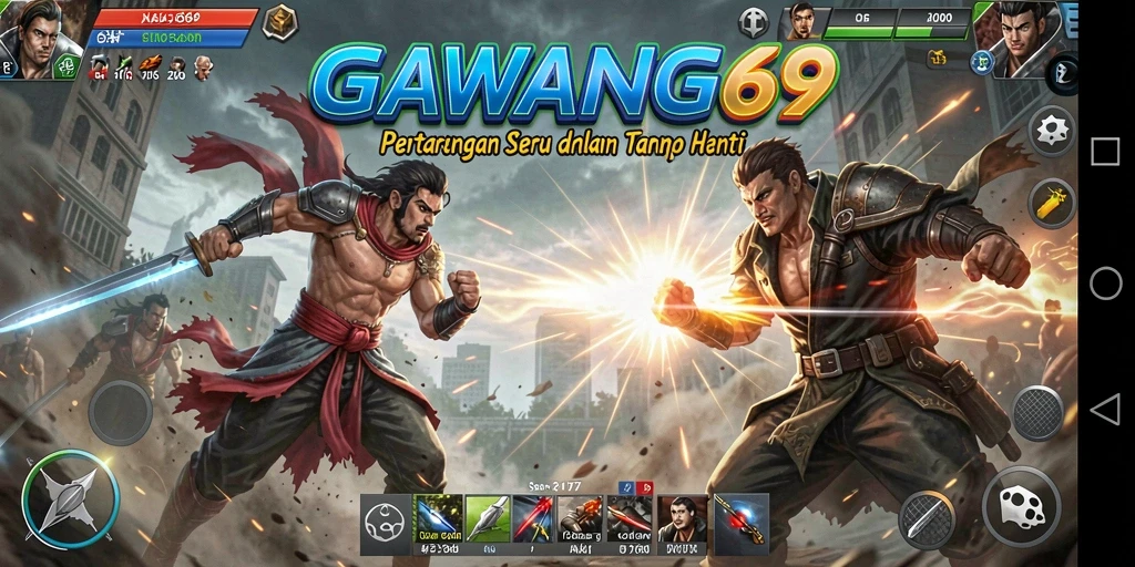 Tampilan menegangkan dari pertarungan dalam GAWANG69.