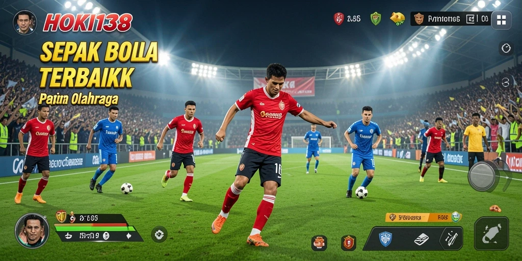 Tampilan gameplay HOKI138 yang seru dan penuh aksi sepak bola.
