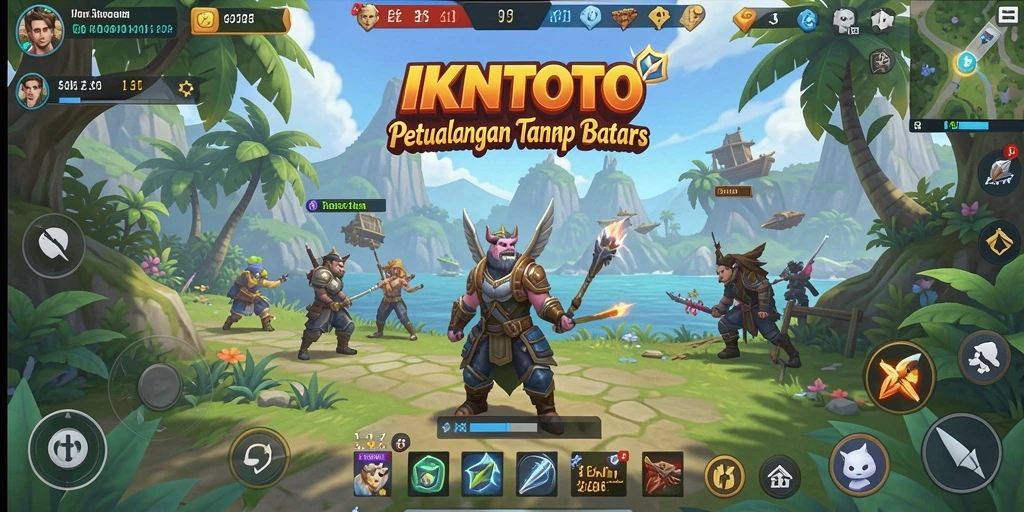 Gameplay Open World menakjubkan di IKNTOTO dengan pemandangan yang luas.