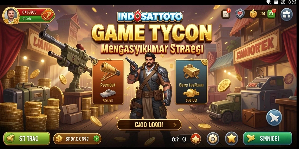 Gameplay <strong>INDOSATTOTO</strong> yang menarik dan strategis dalam dunia Tycoon.