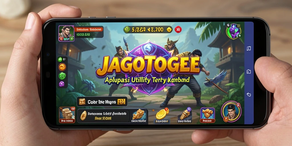 Tampilan utama aplikasi JAGOTOGEL yang menunjukkan fitur unggulan Utility.