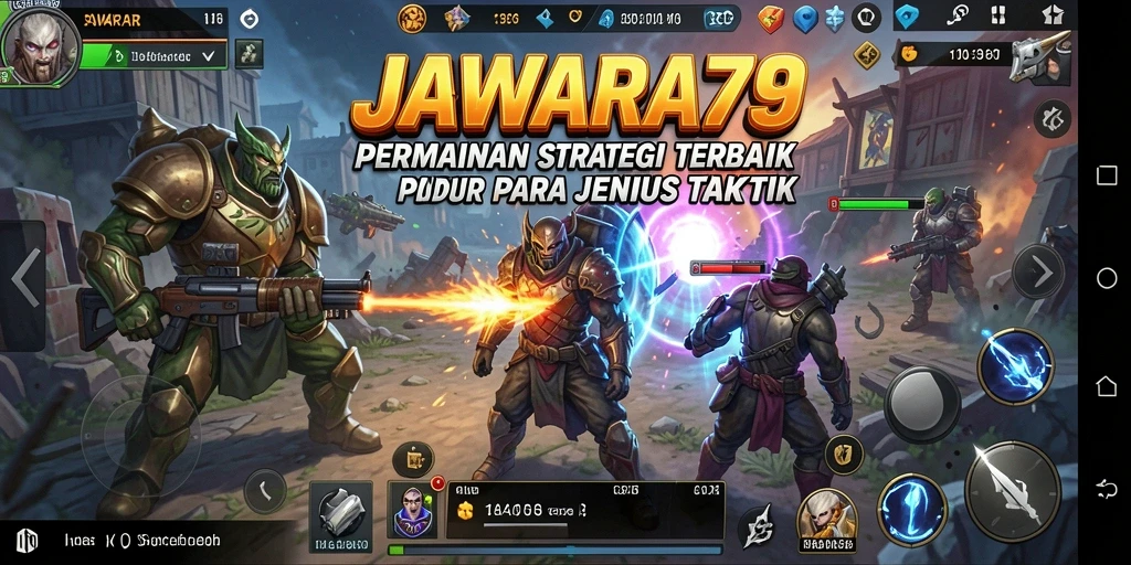 Tangkapan layar gameplay JAWARA79 menampilkan aksi strategi yang mendebarkan.