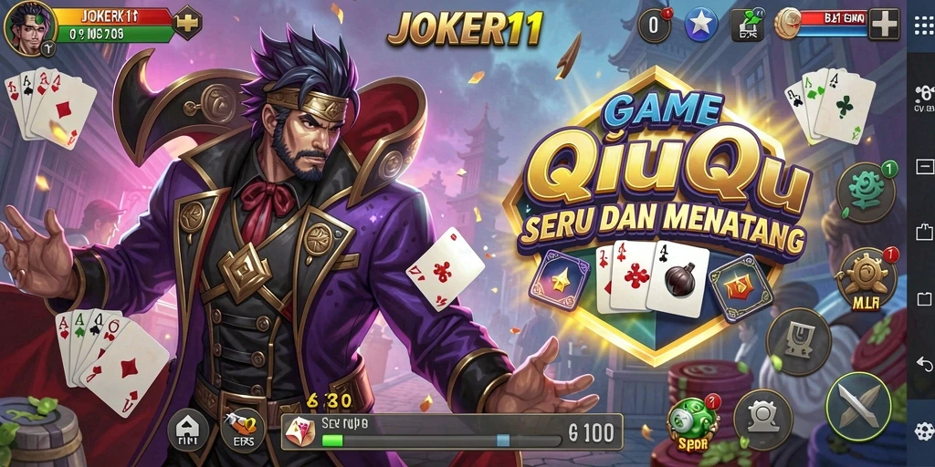 Tampilan gameplay QiuQiu yang seru dan interaktif.