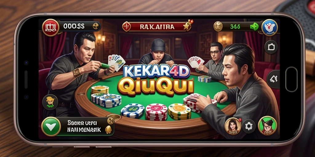 Menampilkan gameplay menarik dari KEKAR4D dalam permainan QiuQiu.