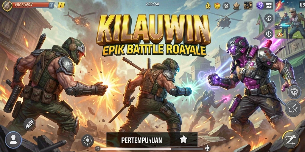 Gameplay KILAUWIN yang seru dalam pertempuran Battle Royale.