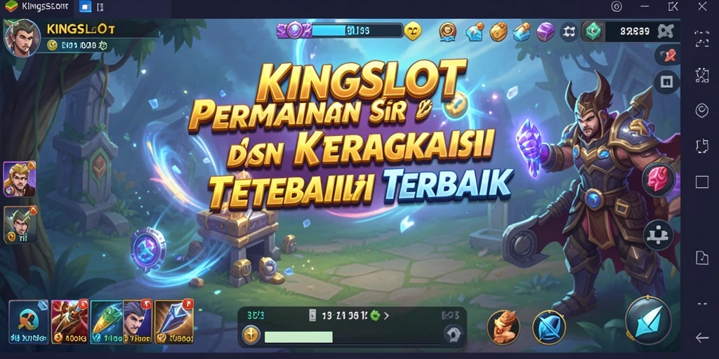 Tampilan dinamis gameplay SLG KINGSLOT yang menarik.