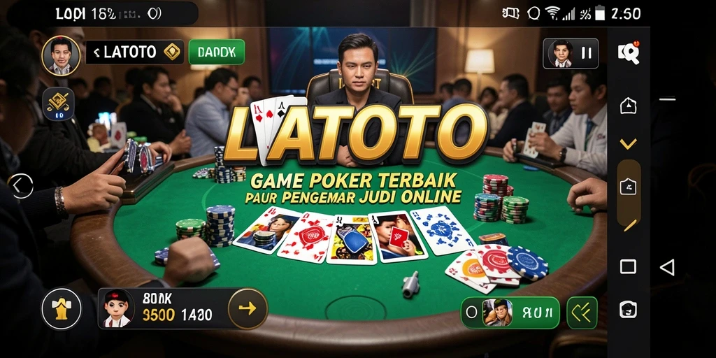 Tampilan menarik saat bermain poker di LATOTO