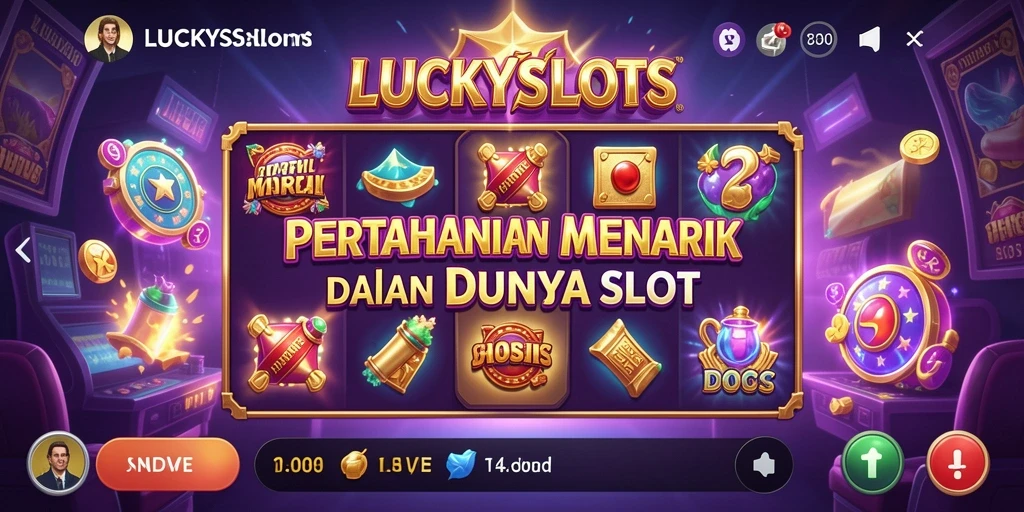 Gameplay menarik LUCKYSLOTS menampilkan pertarungan Tower Defense yang seru.