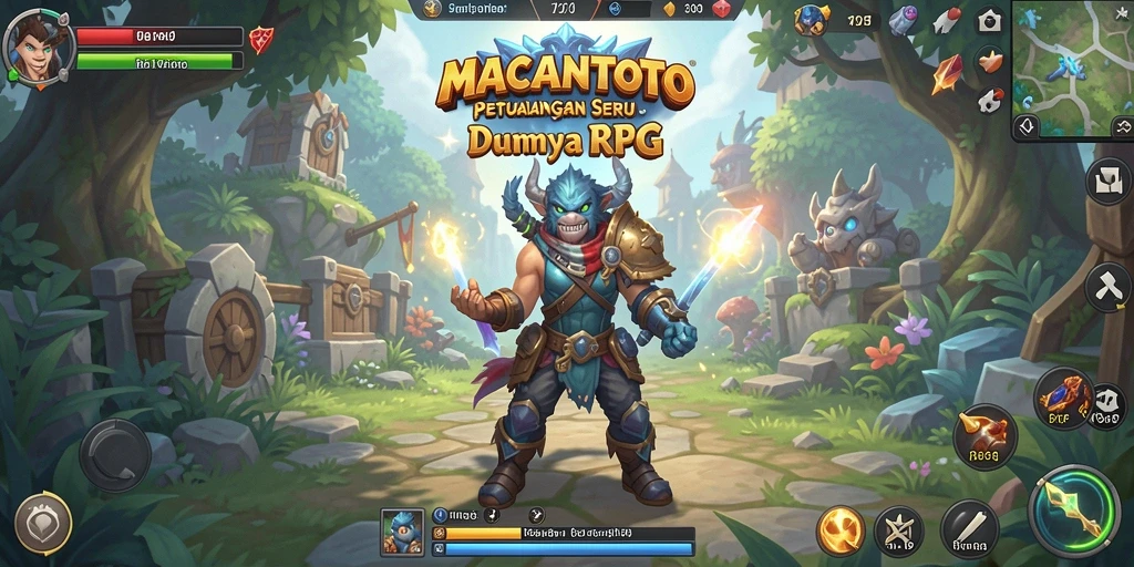 Screenshot utama <strong>MACANTOTO</strong> menunjukkan aksi pertarungan yang mendebarkan.