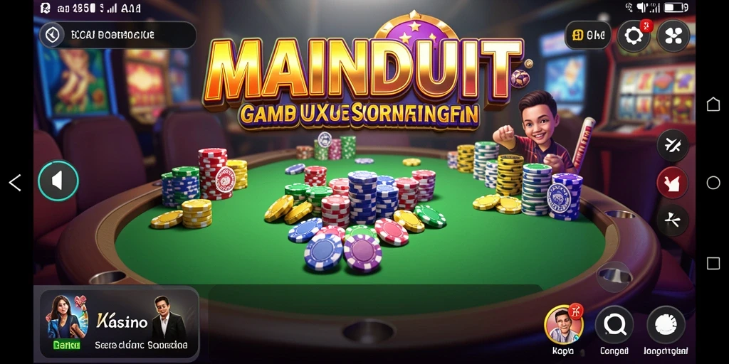 Tampilan gameplay seru dari aplikasi Kasino MAINDUIT.