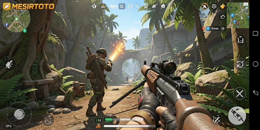 Gameplay seru MESIRTOTO dengan pertempuran mendebarkan.