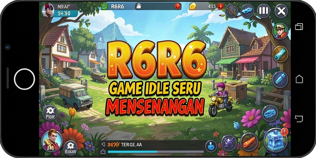Tampilan gameplay R6R6 yang menarik dengan karakter beraksi.