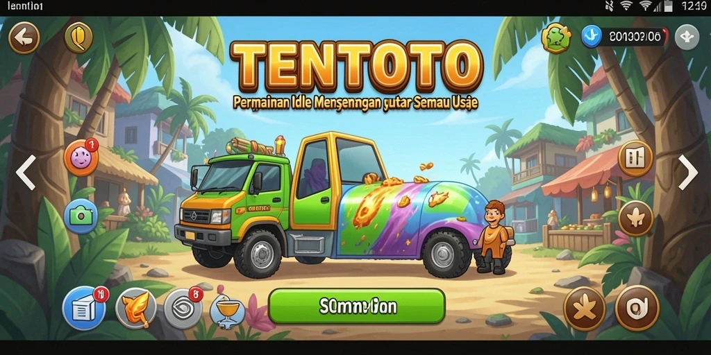 Tampilan screenshot TENTOTO yang menunjukkan gameplay santai dan menyenangkan.