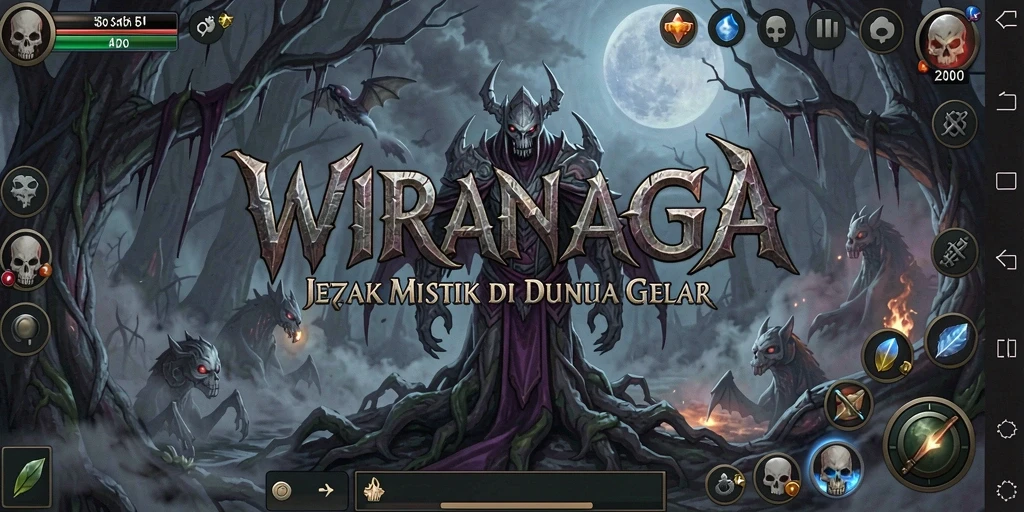 Screenshot WIRANAGA yang menampilkan momen mencekam dalam gameplay.