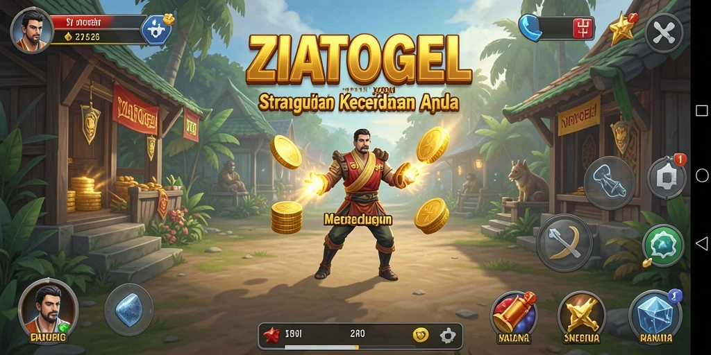 Tampilan gameplay ZIATOGEL yang menarik dan menantang.