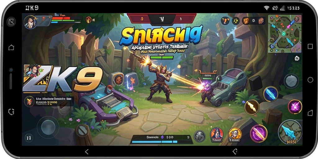 Screenshot ZK9 menunjukkan antarmuka aplikasi yang intuitif dan informatif.